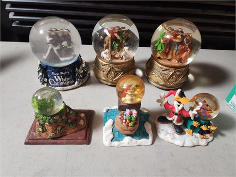 6 Snow Globes