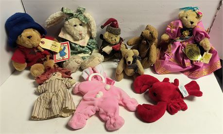 Paddington Bear Plush & Vander Bear Family Vintage Bear & Misc.