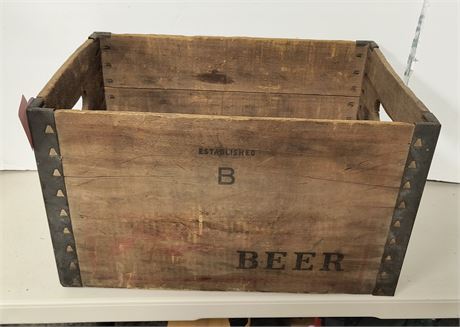 Wooden beer box