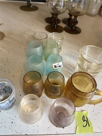 Glassware, Cordials, Shot Glasses