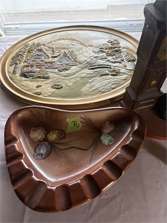 Vintage Ashtray, Ceramic Decor