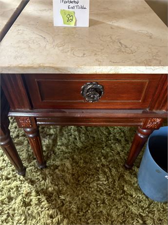 Marble Top End Table (Matches 81)