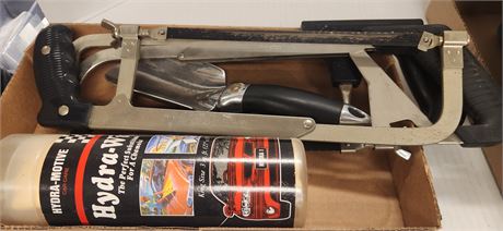 Hack Saw & Garden Hand Shovel & Hydro-Wipes