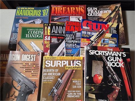 Lot of Gun Magazines and Books
