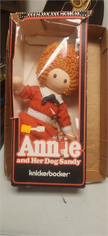 Vintage Annie And Her Dog Sandy Collectible Rag Doll