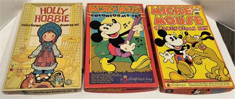 Vintage colorform sets
