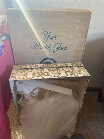 Vintage Bridal Gown and Veil