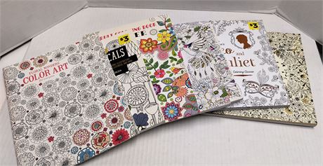 Lot Of Adult Coloring Books