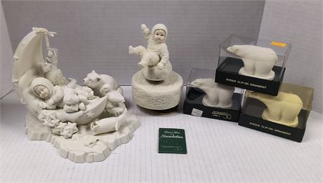 Snow Babies Collectible Statue Broken Penguin. & Dept. 56 Ornaments