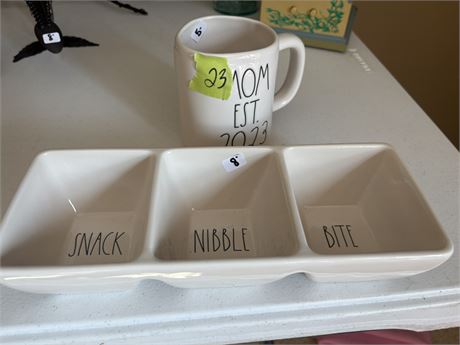 Snack Tray and Mug