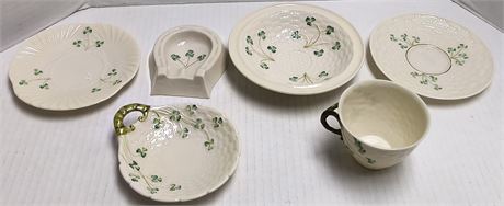 Lot Of Belleek Glassware