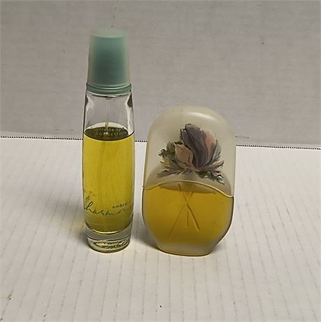 2 perfume bottles
