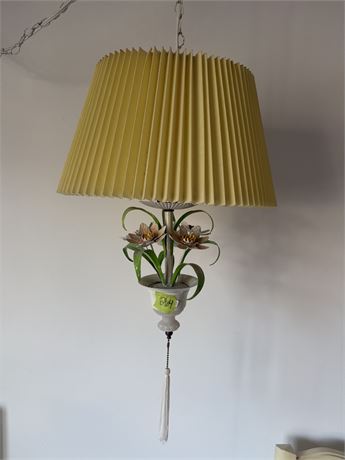 Vintage Floral Swag Lamp