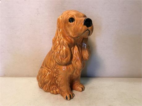Vintage Ceramic Cocker Spaniel Dog Statue