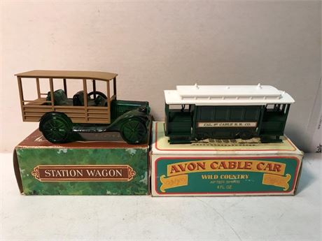 Avon Station Wagon & Cable Car After Shave