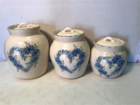 Stoneware Canister Set
