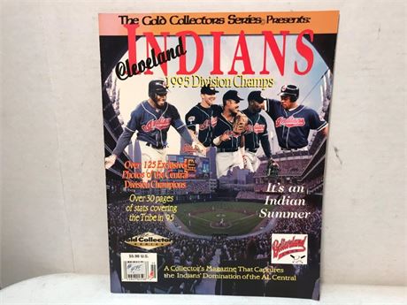 Gold Collector Series 1995 Cleveland Indians AL Central Division Champs Magazine