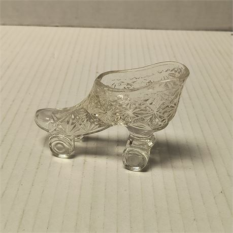 Clear Glass Unmarked Roller Skate