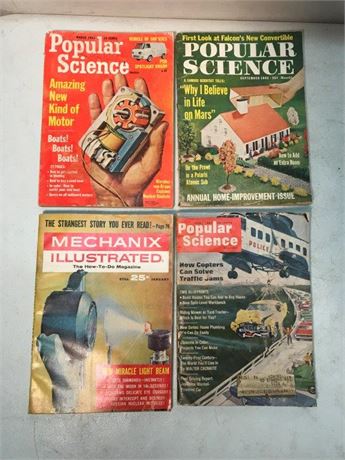 Popular Science & Mechanix Illustrated Magazines