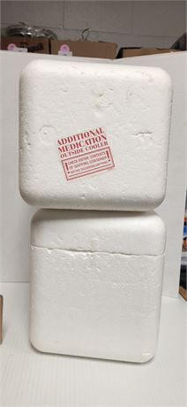 2 Styrofoam coolers