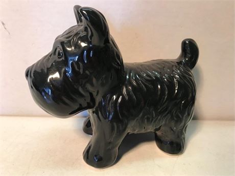Scottie Dog Glossy Black Figurine