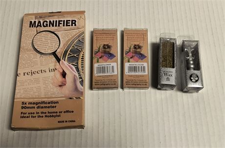 Magnifier & Sealing Wax