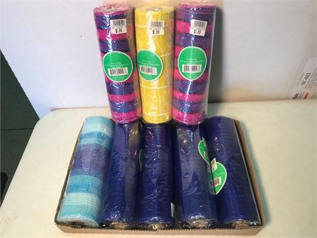 Flat of Rolls of Stripe Mesh