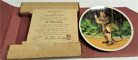 Bradford Mint Wizard Of Oz Collector's Plate
