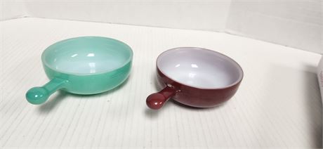 Vintage Glasbake Soup Bowls