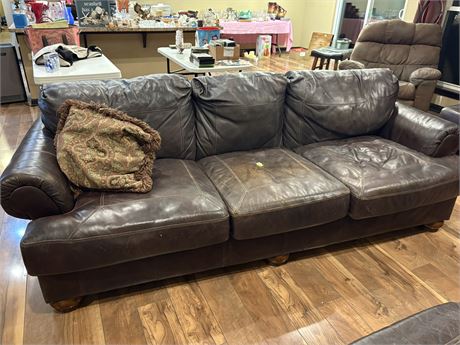 Leather Sofa (well used)