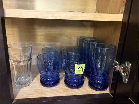 Glassware, Blue