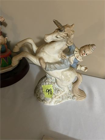 Clown Unicorn Figurine