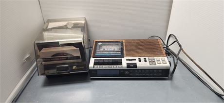 FM/AM Clock Radio Cassette Recorder & Misc.