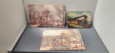 Hot Plaques, Combination Wall Plaque And Table Top Hot Pad