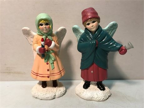 Angel Pottery Statues