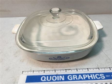 Vintage Corning Ware P-9-B Handled Casserole Dish with Lid