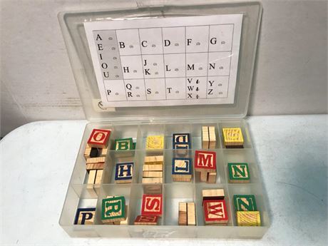 Magnet Wood Block Letters