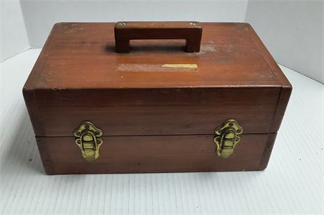Empty Wood Storage Box