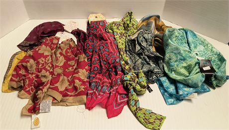Lot Of Misc. Scarves
