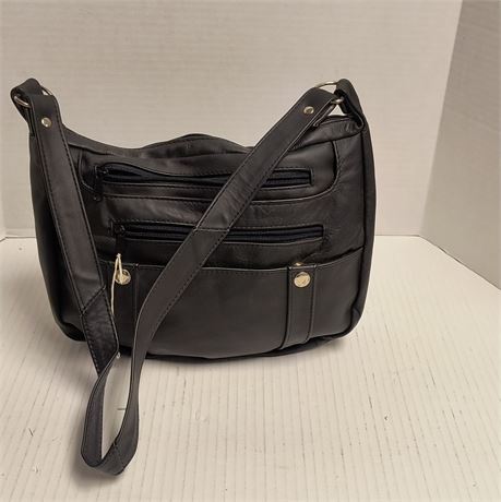 Black Leather Purse