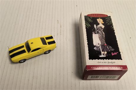 Barbie Hallmark Ornament & Car Ornament