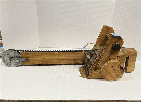 Unique Handmade Wood Chainsaw