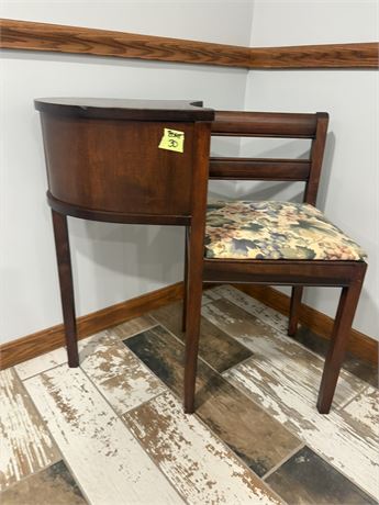 Vintage Telephone Table/Chair "Gossip Bench"