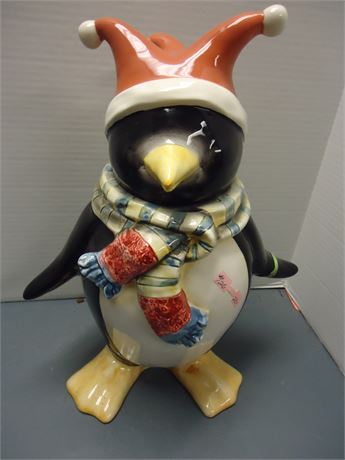 Penguin Jester Cookie Jar