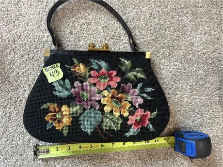 Vintage Needlepoint Handbag