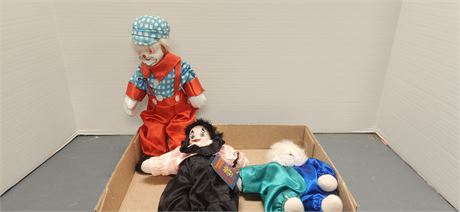 Collectible Porcelain Face Clowns