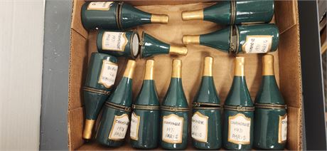 Champaign Bottle Trinket Boxes