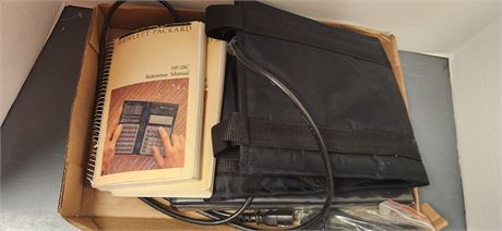 Black Canvis Carry Pouch with Handles & Misc.