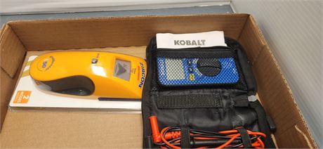 Stud finder and multimeter