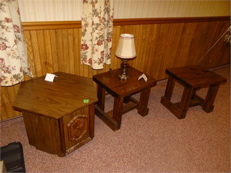 End Tables and Lamp